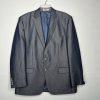 Lauren Ralph Lauren Men Polyester Rayon Blazer Size 44R Blue Chambray Lined