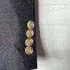 Lauren Ralph Lauren Men Polyester Rayon Blazer Size 44R Blue Chambray Lined