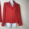 Liz Claiborne Polyester Spandex Skirt Suit 8 Madarin Pleated Cocktail 2PC New