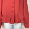 Liz Claiborne Polyester Spandex Skirt Suit 8 Madarin Pleated Cocktail 2PC New