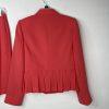 Liz Claiborne Polyester Spandex Skirt Suit 8 Madarin Pleated Cocktail 2PC New
