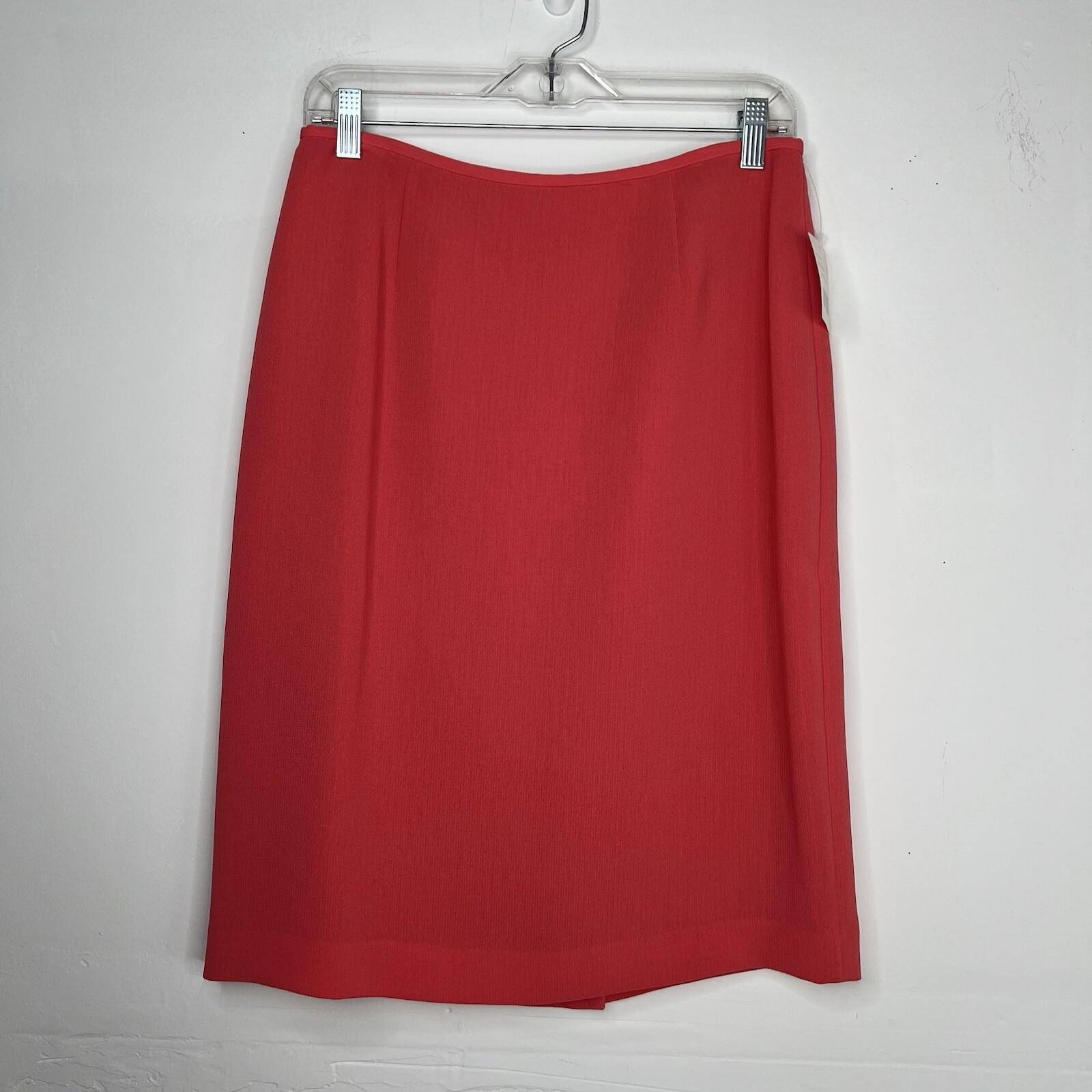 Liz Claiborne Polyester Spandex Skirt Suit 8 Madarin Pleated Cocktail 2PC New