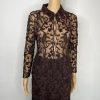 Tahari Lace Tunic Skirt 2 Blouse S Beaded Crocheted Feminin Quiet Luxury 2PC New
