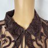 Tahari Lace Tunic Skirt 2 Blouse S Beaded Crocheted Feminin Quiet Luxury 2PC New