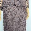 Tahari Lace Tunic Skirt 2 Blouse S Beaded Crocheted Feminin Quiet Luxury 2PC New