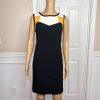 NINE WEST 2PC Multicolor Viscose Polyester Stretch Lined Dress Suit Size 8