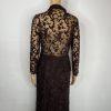 Tahari Lace Tunic Skirt 2 Blouse S Beaded Crocheted Feminin Quiet Luxury 2PC New