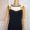 NINE WEST 2PC Multicolor Viscose Polyester Stretch Lined Dress Suit Size 8