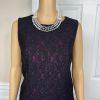 New ASHRO 3PC Black Burgundy Polyester Stretch Asymmetrical Skirt Suit Top SZ 8