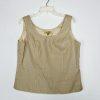 KASPER Polyester Rayon Metallic Skirt Suit Top 12 Gold Shimmer Open Front 3PC