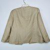 KASPER Polyester Rayon Metallic Skirt Suit Top 12 Gold Shimmer Open Front 3PC