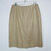 KASPER Polyester Rayon Metallic Skirt Suit Top 12 Gold Shimmer Open Front 3PC