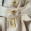 KASPER Polyester Rayon Metallic Skirt Suit Top 12 Gold Shimmer Open Front 3PC