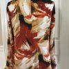 New Milano Women's Multi Color Button Down Long sleeve Blouse Size S