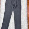 10-3807.jpg EMILY Women 2PC Gray Polyester Lined Notch Collar Slim Fit Pant Suit Size 6