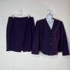 Tahari ASL Polyester Rayon Stretch Skirt Suit 16W 3/4 Sleeves Pencil Collar less