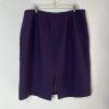 Tahari ASL Polyester Rayon Stretch Skirt Suit 16W 3/4 Sleeves Pencil Collar less