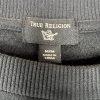 True Religion Women Sweatshirt Size M Black long Sleeve Cropped Crew Neck