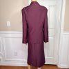 CHAMPAGNE 2PC Burgundy Polyester  Acetate Lined Cocktail Skirt Suit Size 18