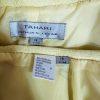 Tahari ASL Polyester Rayon Stretch Skirt Suit 18 Yellow Notch Collar Tiered