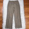 COLLECTIONS FOR LE SUIT 2PC Peanut Polyester Lined Career Pant Suit Scarf SZ 8