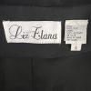 LIZ ELANA Vintage Detailed Black Silk Tuxedo Style Formal Blazer Size 6