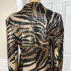 Selene Sport Women Faux Leather Dress Suit Size M Reptile Print 2PC Collarless