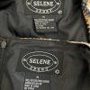 Selene Sport Women Faux Leather Dress Suit Size M Reptile Print 2PC Collarless