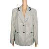 LE SUIT Women 1PC Light Yellow Black Polyester Lined Career Blazer Size 16W