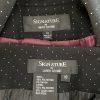 Larry Levine Polyester Rayon Skirt Suit Size 10  Black Lined Pleated Career 2PC