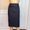 EVAN  PICONE 2PC Cotton Polyester Spandex Skirt Suit Size 6 Blue Chambray 2PC