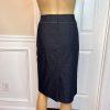 EVAN  PICONE 2PC Cotton Polyester Spandex Skirt Suit Size 6 Blue Chambray 2PC