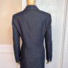 EVAN  PICONE 2PC Cotton Polyester Spandex Skirt Suit Size 6 Blue Chambray 2PC