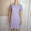 Liz Claiborne Triacetate Polyester Mini Dress Suit Size 4 Purple Lined Flared