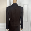 Tahari ASL Cotton Rayon Spandex Blazer Size 4 Brown Lined Pocket 1 Piece