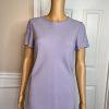 Liz Claiborne Triacetate Polyester Mini Dress Suit Size 4 Purple Lined Flared