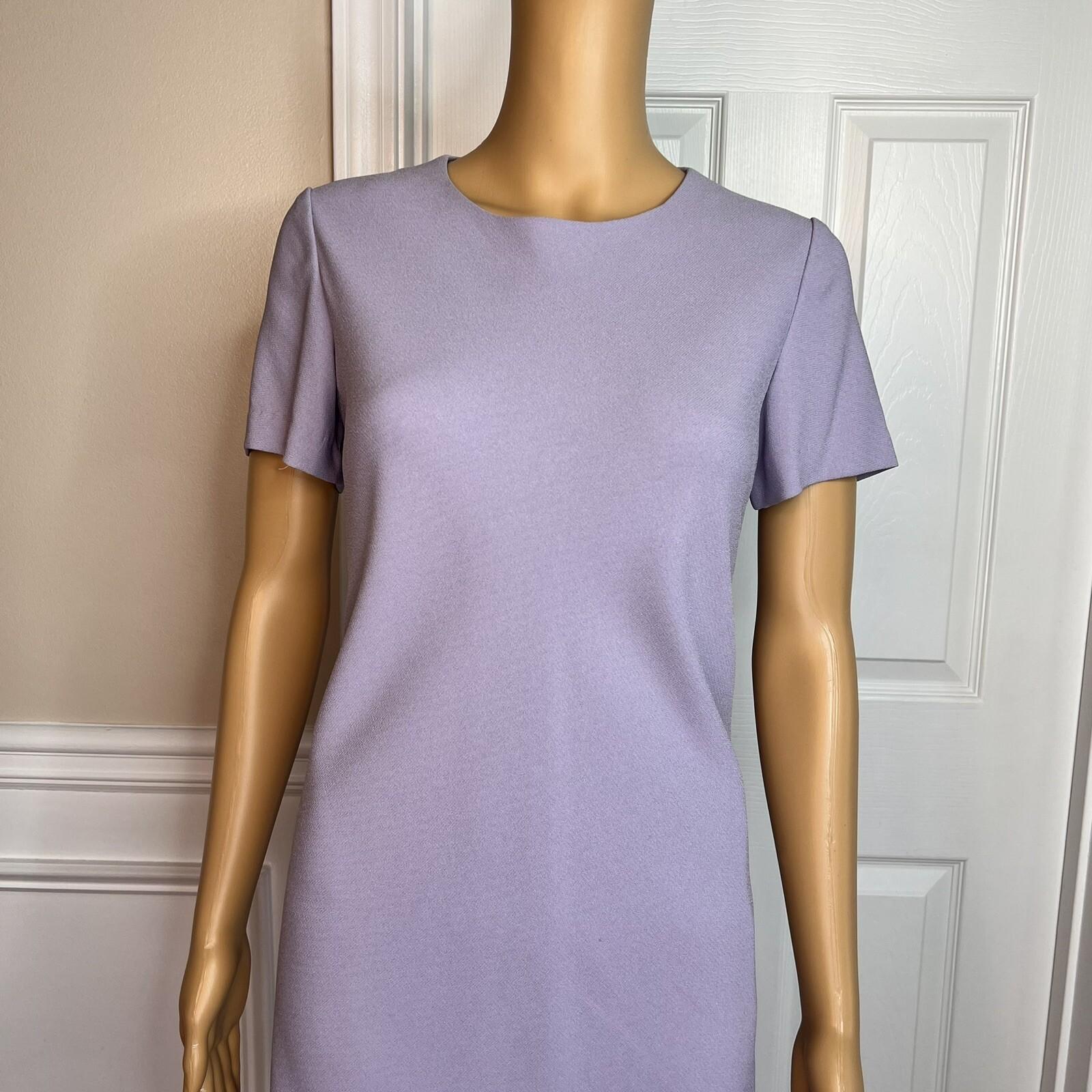 Liz Claiborne Triacetate Polyester Mini Dress Suit Size 4 Purple Lined Flared
