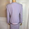 Liz Claiborne Triacetate Polyester Mini Dress Suit Size 4 Purple Lined Flared