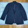 Brook Brothers 346 Wool Lycra Spandex Men Blazer 43R Black Lined Made In Jordan