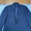 Brook Brothers 346 Wool Lycra Spandex Men Blazer 43R Black Lined Made In Jordan