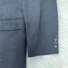 Brook Brothers 346 Wool Lycra Spandex Men Blazer 43R Black Lined Made In Jordan