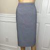 Le Suit Polyester Skirt Suit Size 18 Gray Double Breasted Short Sleeves 2PC