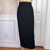 New NIGHT STUIDO NY 2PC Black Polyester Lined Open Front Formal Skirt Size 16