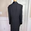 New NIGHT STUIDO NY 2PC Black Polyester Lined Open Front Formal Skirt Size 16