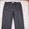 SHARAGANO 2PC Black Pinstriped Polyester Rayon Belted Pant Suit Size 14 New