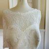 New BRIDES White Elegant Belted Beaded Lace Polyester Wedding Dress Size 24W