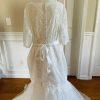 New BRIDES White Elegant Belted Beaded Lace Polyester Wedding Dress Size 24W