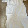 New BRIDES White Elegant Belted Beaded Lace Polyester Wedding Dress Size 24W