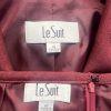 Le Suit 2PC Red Polyester Lined Shawl Collar Skirt Suit Size 14 Elegant Business