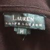 Lauren Ralph Lauren Women Faux Suede Cotton Jacket M Dark Brown Zip Up Pockets